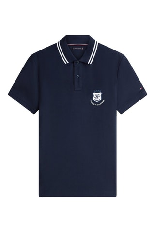 Polo regular en coton biologique - Bleu nuit