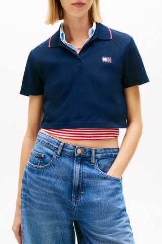 Polo court - Bleu marine