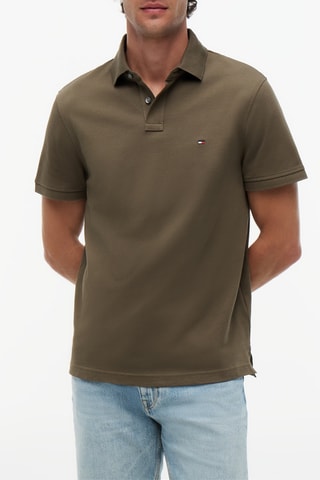 Polo regular en coton biologique - Kaki