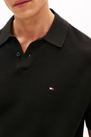 Polo relaxed en coton biologique - Noir
