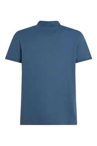 Polo regular en coton biologique - Bleu