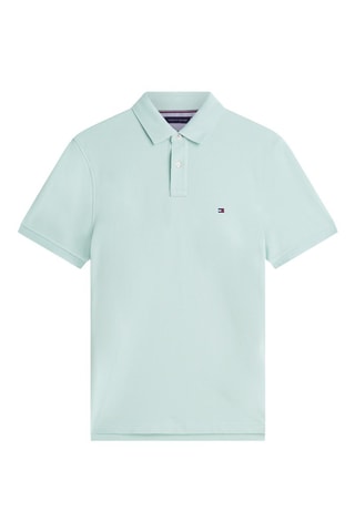 Polo regular en coton biologique - Vert d’eau