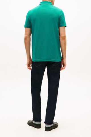 Polo regular en coton biologique - Vert foncé