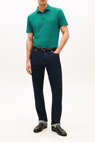 Polo regular en coton biologique - Vert foncé