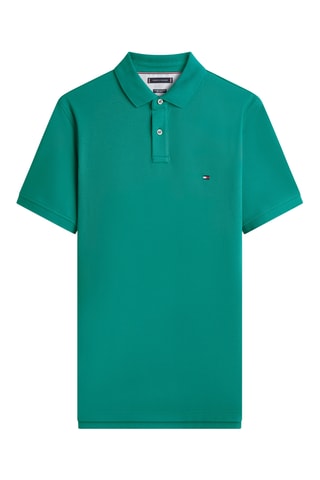 Polo regular en coton biologique - Vert foncé