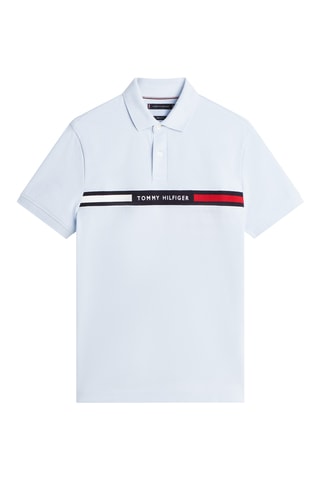 Polo regular en coton biologique - Ciel