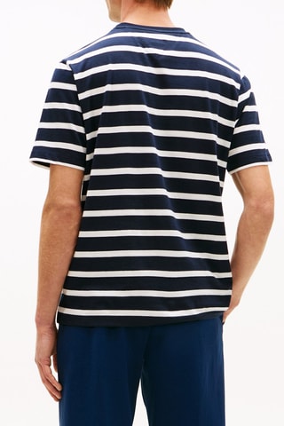 T-shirt regular - Bleu nuit et écru