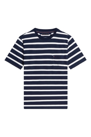 T-shirt regular - Bleu nuit et écru
