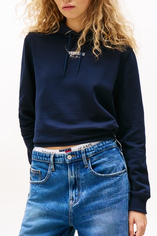 Sweat à capuche regular - Bleu marine