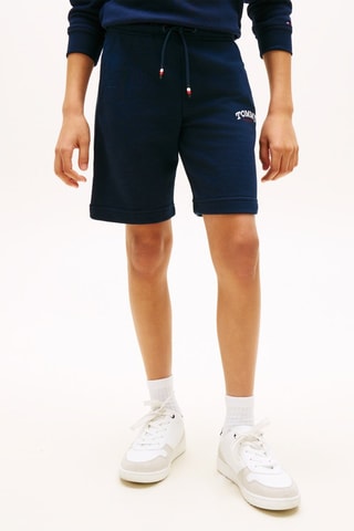 Short - Bleu nuit et blanc