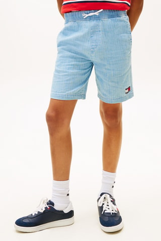 Short relaxed en jean - Ciel