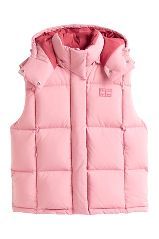 Doudoune sans manches à capuche - Rose