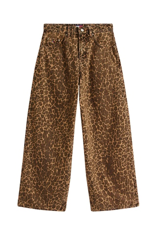 Jean loose taille haute - Beige