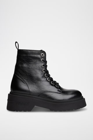 Bottines en cuir - Noir