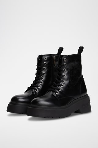 Bottines en cuir - Noir