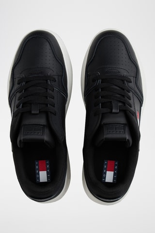Baskets plateformes en cuir - Noir