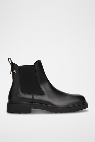 Bottines Chelsea en cuir - Noir
