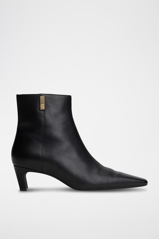 Bottines en cuir nappa - Noir