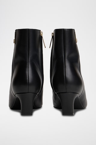 Bottines en cuir nappa - Noir