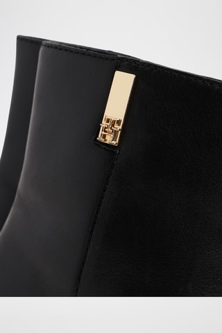 Bottines en cuir nappa - Noir