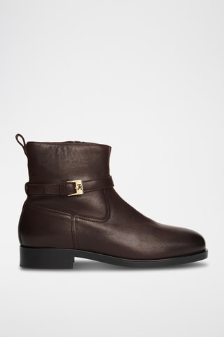 Bottines en cuir - Marron