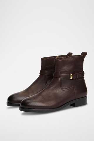 Bottines en cuir - Marron