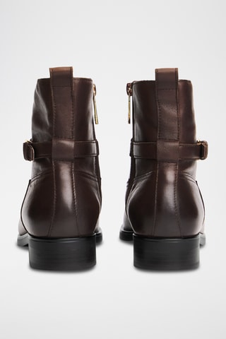 Bottines en cuir - Marron