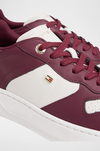 Baskets en cuir - Bordeaux