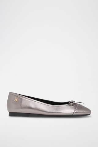 Ballerines en cuir - Argenté