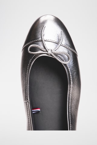 Ballerines en cuir - Argenté