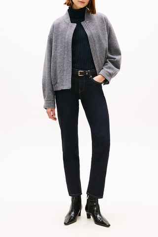 Veste en laine - Gris chiné