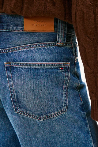 Jean wide legs taille haute - Bleu
