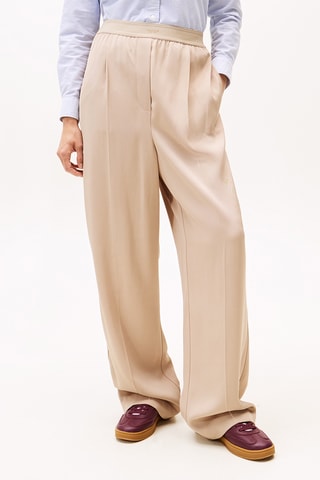 Pantalon taille haute - Beige