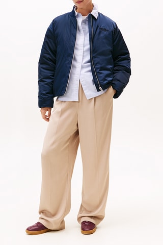 Pantalon taille haute - Beige