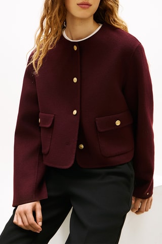 Veste en laine - Bordeaux