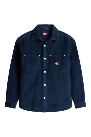 Surchemise en velours - Bleu marine