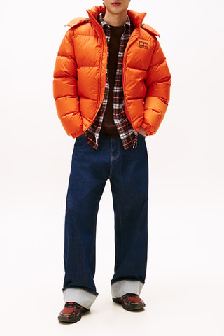 Doudoune à capuche - Orange