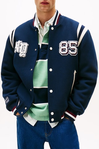 Bomber en laine - Bleu marine