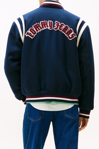 Bomber en laine - Bleu marine