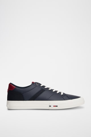 Baskets en cuir nappa - Bleu marine