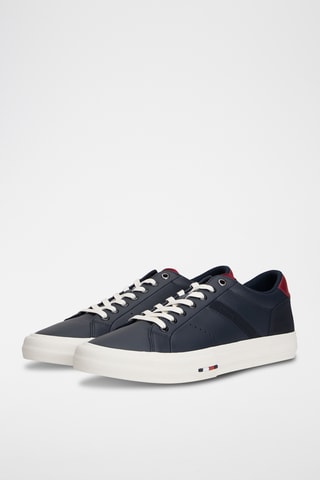 Baskets en cuir nappa - Bleu marine