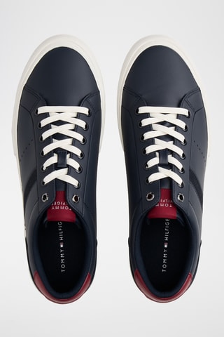 Baskets en cuir nappa - Bleu marine