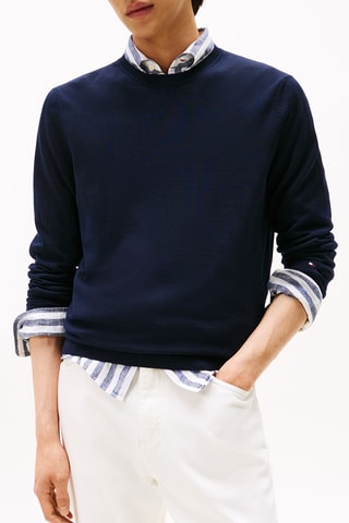 Pull en laine - Bleu marine