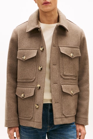 Veste en laine - Taupe