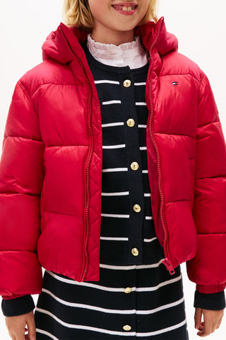 Doudoune à capuche - Rouge