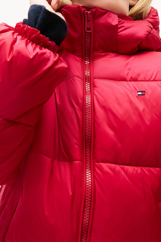 Doudoune à capuche - Rouge