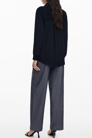 Camicia effetto trompe-l’œil - Nero