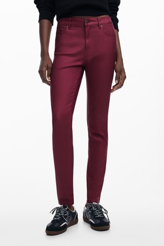 Pantaloni regular - Bordeaux