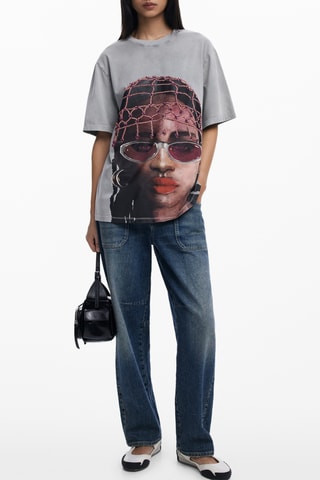 T-shirt regular - Beige