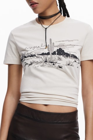 T-shirt regular - Beige
